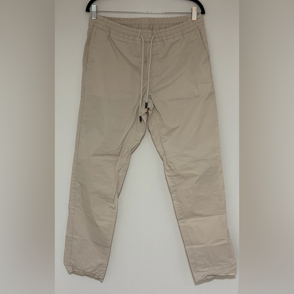 Hugo Boss Men’s Drawstring Waist Khaki Jogger Pants Size 32R